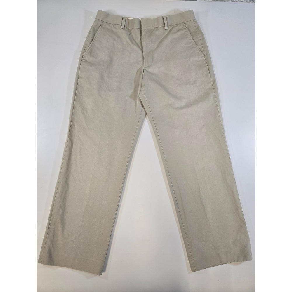 Banana Republic Modern Fit Chinos Mens 32x30 Khaki Tan Tessuti di Sondrio Cotton